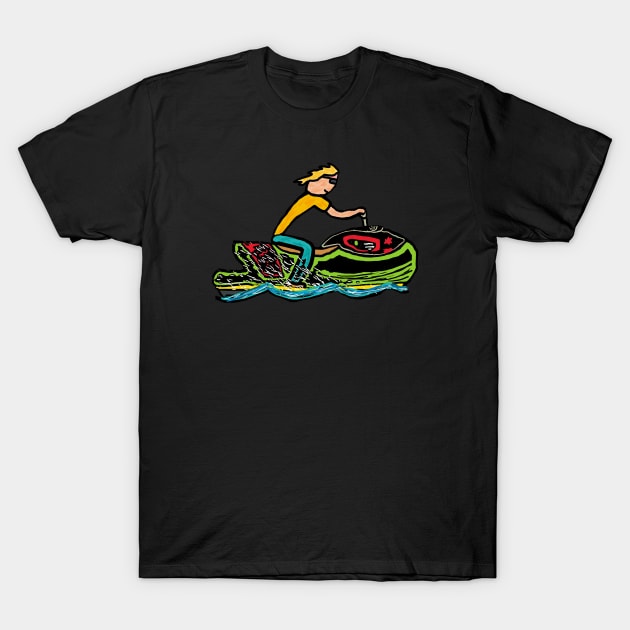 Jet Ski T-Shirt by Mark Ewbie